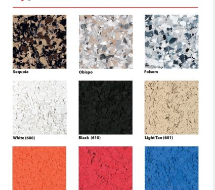 Concrete Coating Decorative Flake Colors