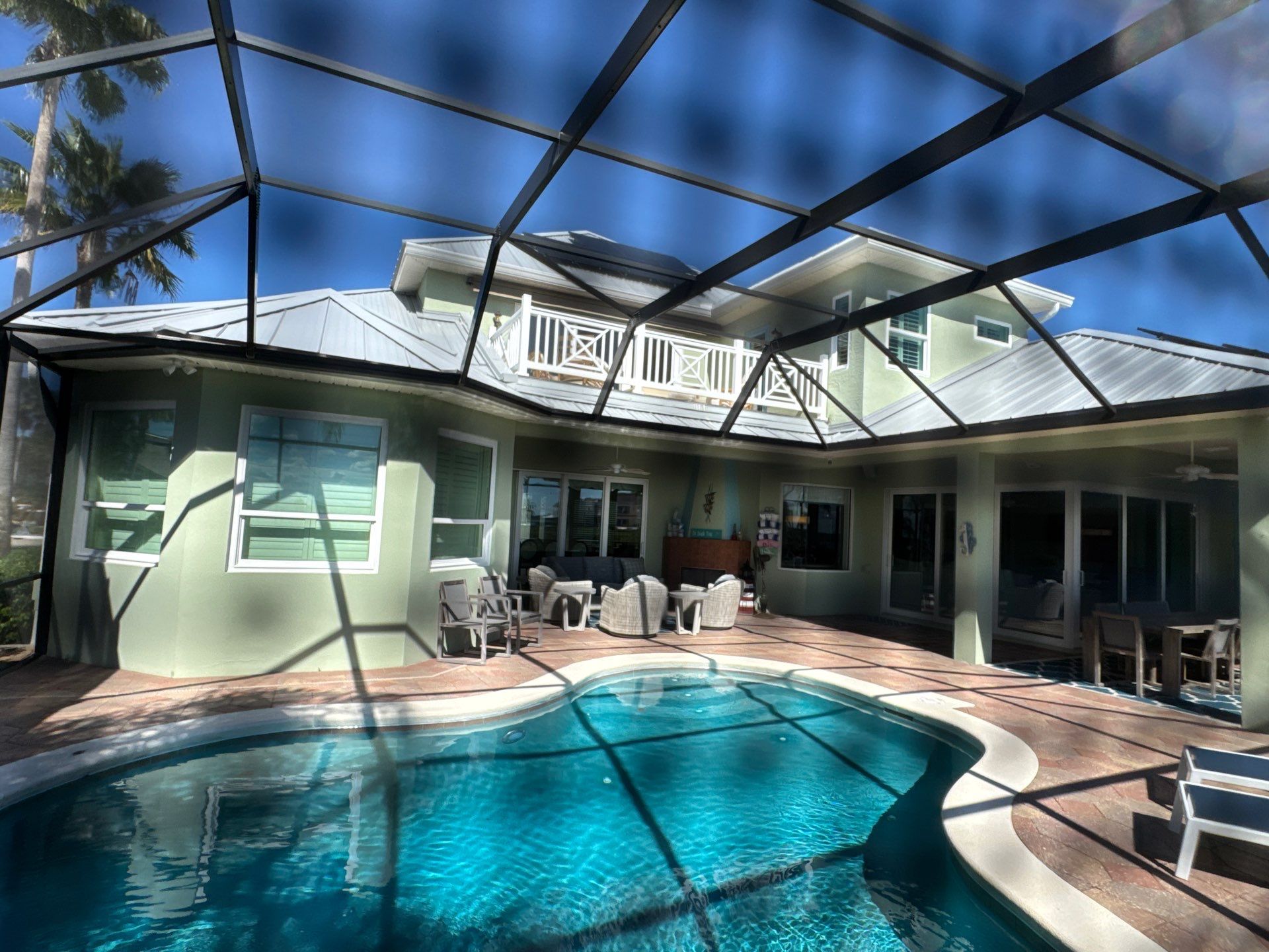 After the Stucco Exterior Painting on Harbor Ct in St. Augustine, FL 32084 in Porpoise Point/Vilano Beach, St. Augustine, FL