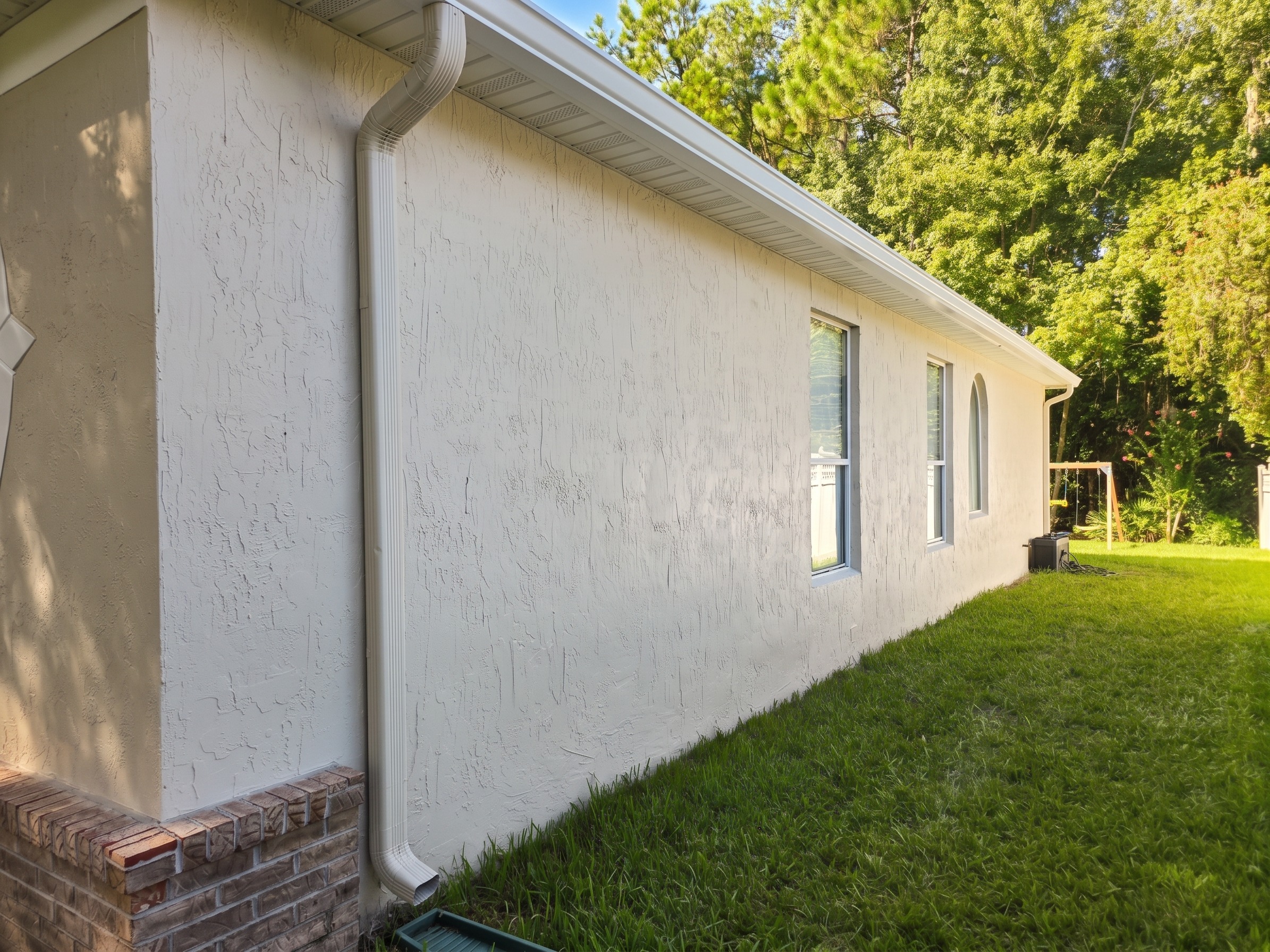 After the Stucco Exterior Painting & Extensive Prep in East Hampton | Jacksonville, FL 32256 in Jacksonville, FL