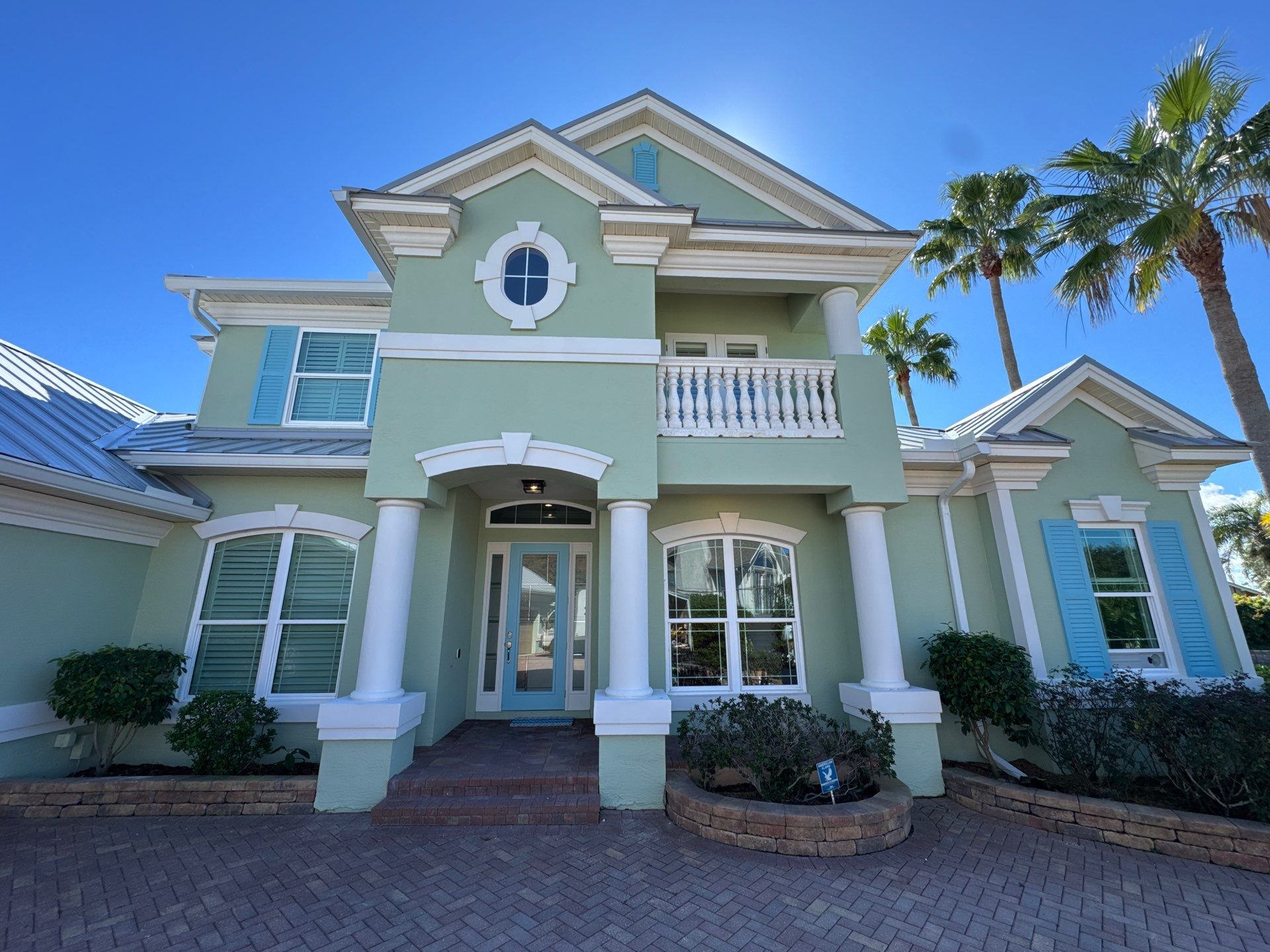 After the Stucco Exterior Painting on Harbor Ct in St. Augustine, FL 32084 in Porpoise Point/Vilano Beach, St. Augustine, FL