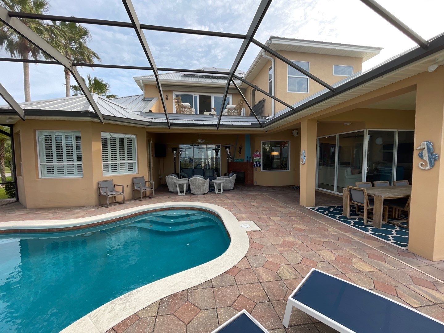 After the Stucco Exterior Painting on Harbor Ct in St. Augustine, FL 32084 in Porpoise Point/Vilano Beach, St. Augustine, FL
