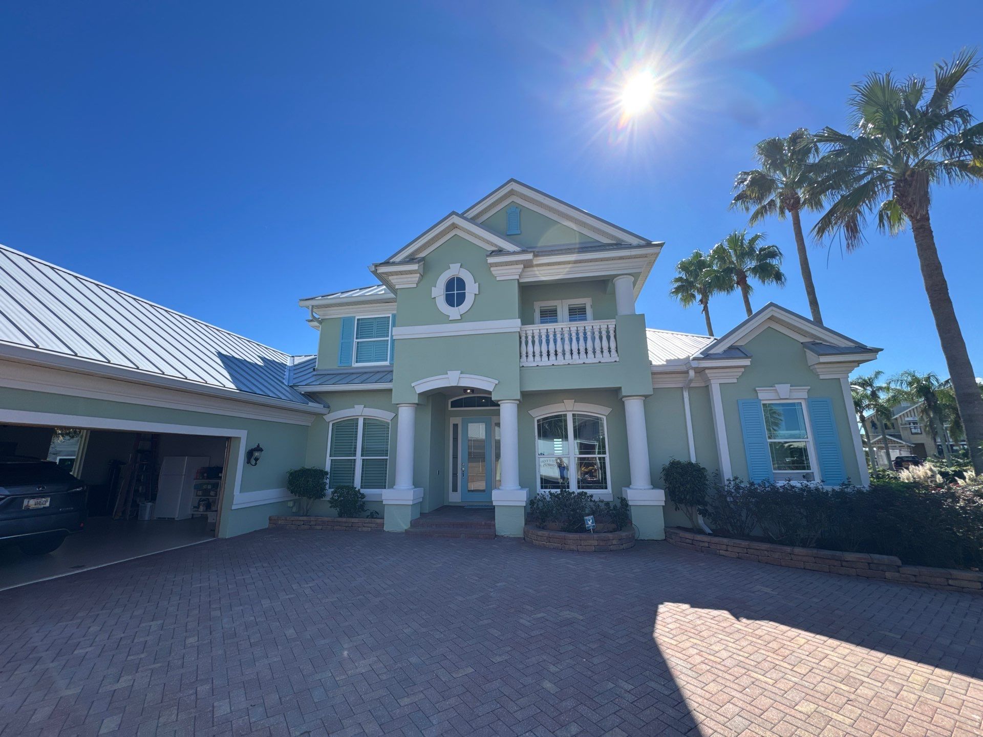 After the Stucco Exterior Painting on Harbor Ct in St. Augustine, FL 32084 in Porpoise Point/Vilano Beach, St. Augustine, FL