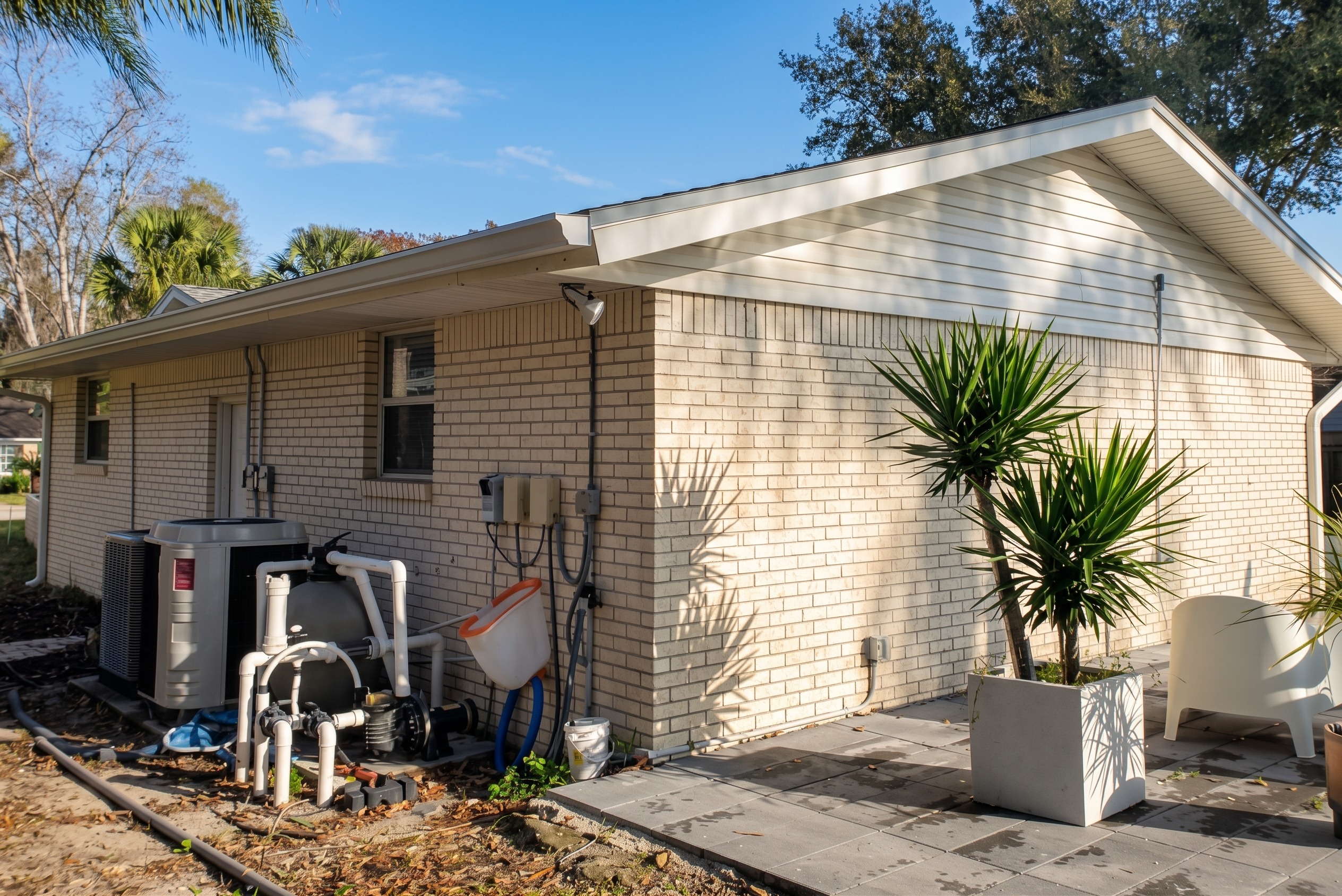 Before the Exterior Brick Painting Service in Jacksonville FL 32217 in Jacksonville, FL