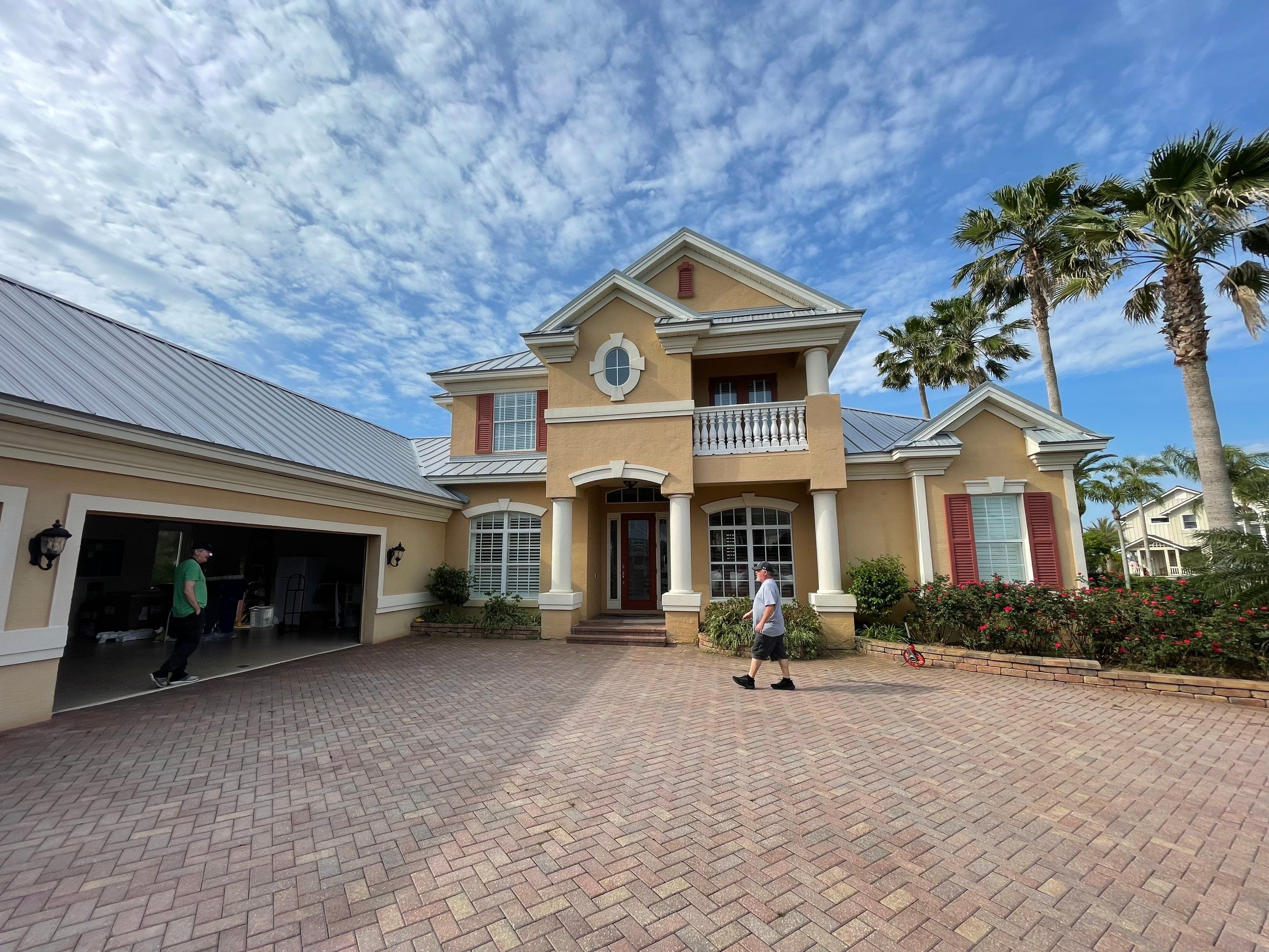 After the Stucco Exterior Painting on Harbor Ct in St. Augustine, FL 32084 in Porpoise Point/Vilano Beach, St. Augustine, FL