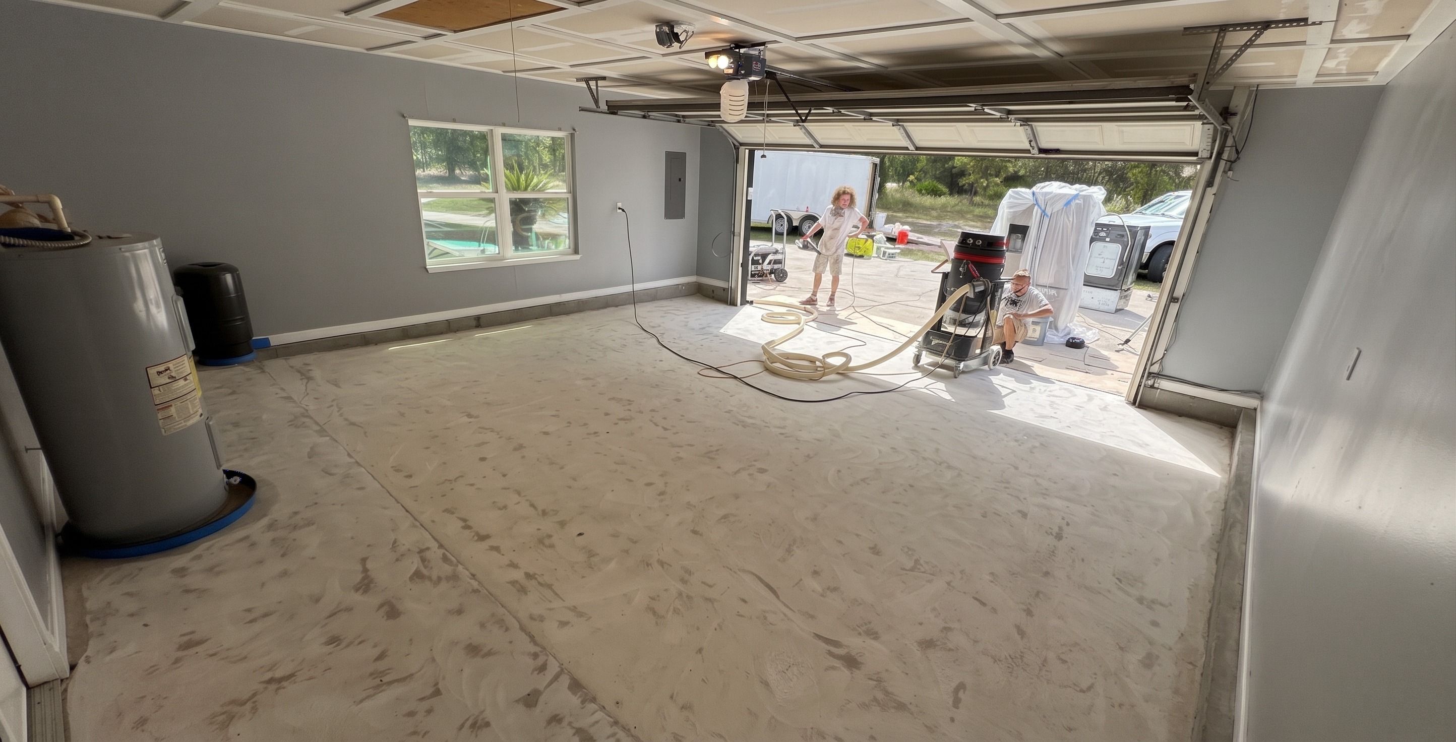 Before the Maxville, FL 32234 - Epoxy Garage Floor Coating Project in Jacksonville, FL