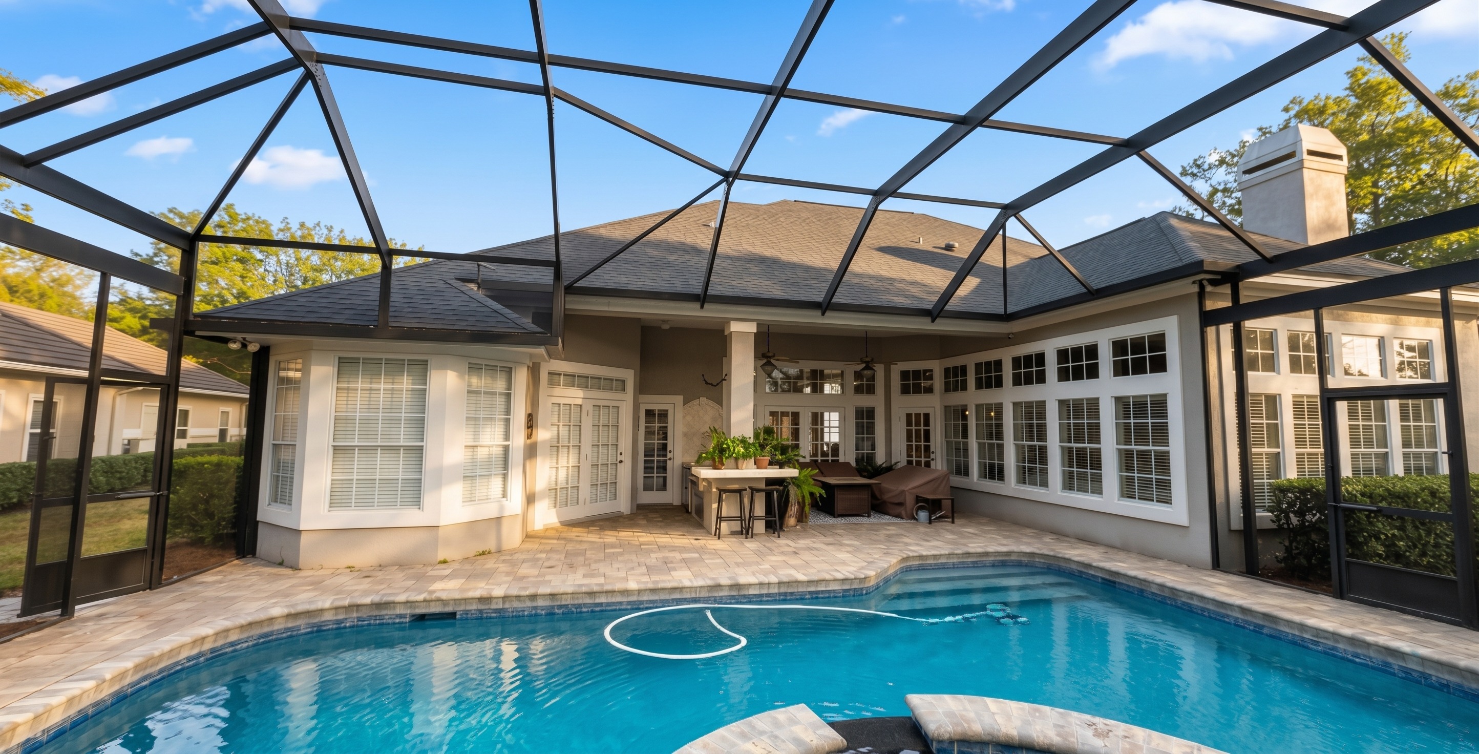 Before the Exterior Stucco Painting in Deercreek Jacksonville, FL 32256 in Jacksonville, FL