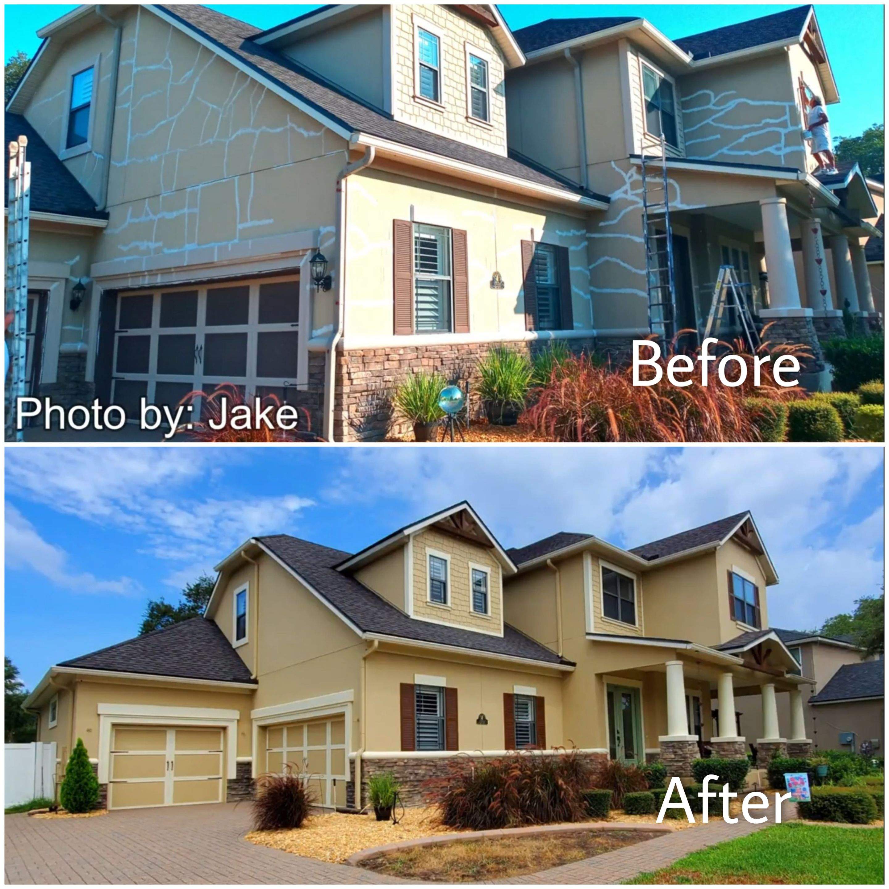 The Stucco Crack Repairs and Exterior Painting in Jacksonville FL 32226 in Jacksonville, FL