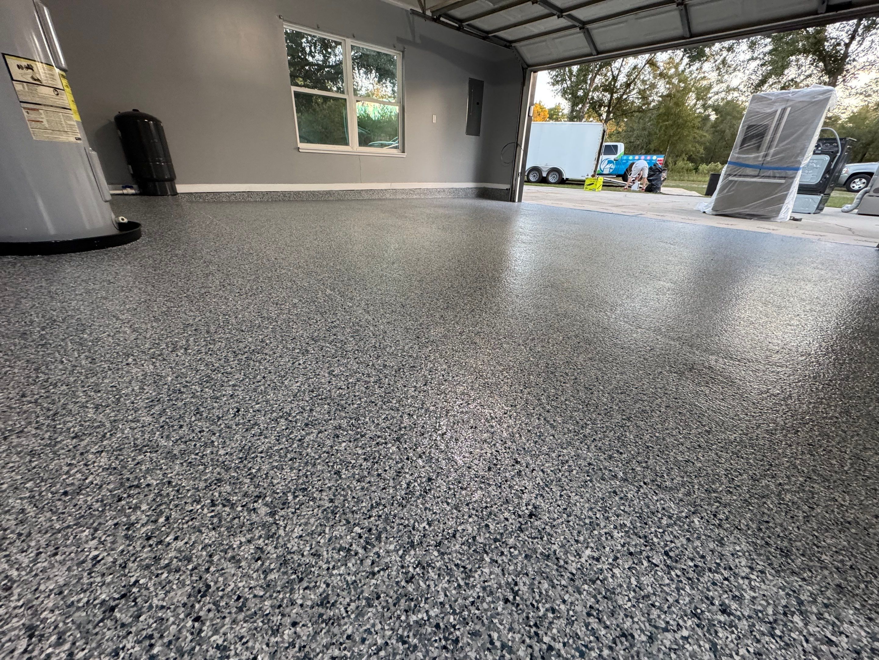 The Maxville, FL 32234 - Epoxy Garage Floor Coating Project in Jacksonville, FL