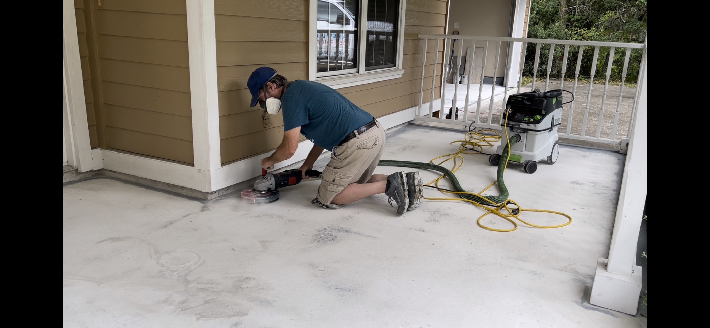 Patio Floor Coating Prep