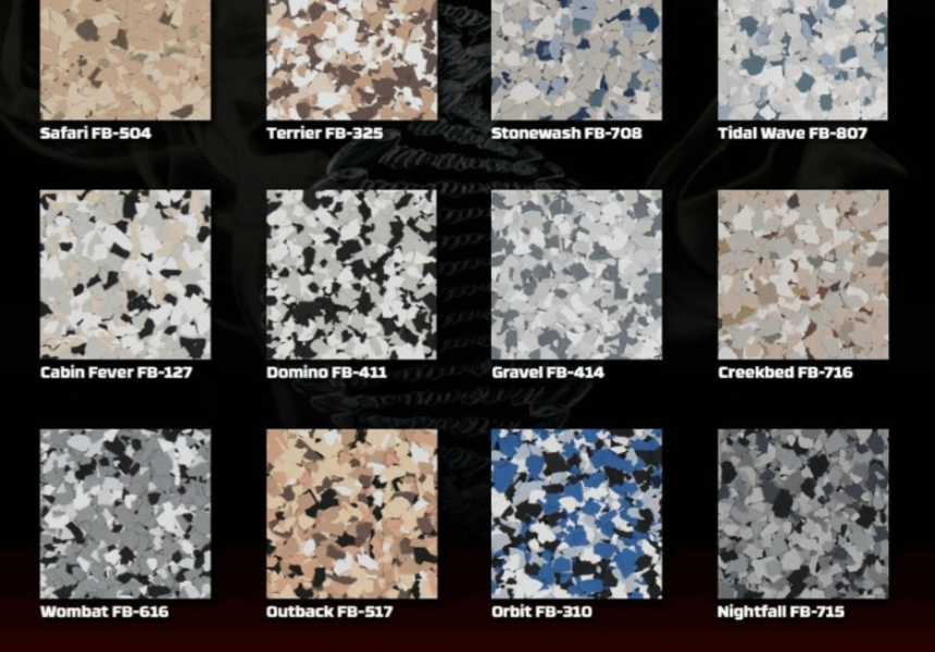 Concrete Coating Cost Decorative Flake Chips Colors