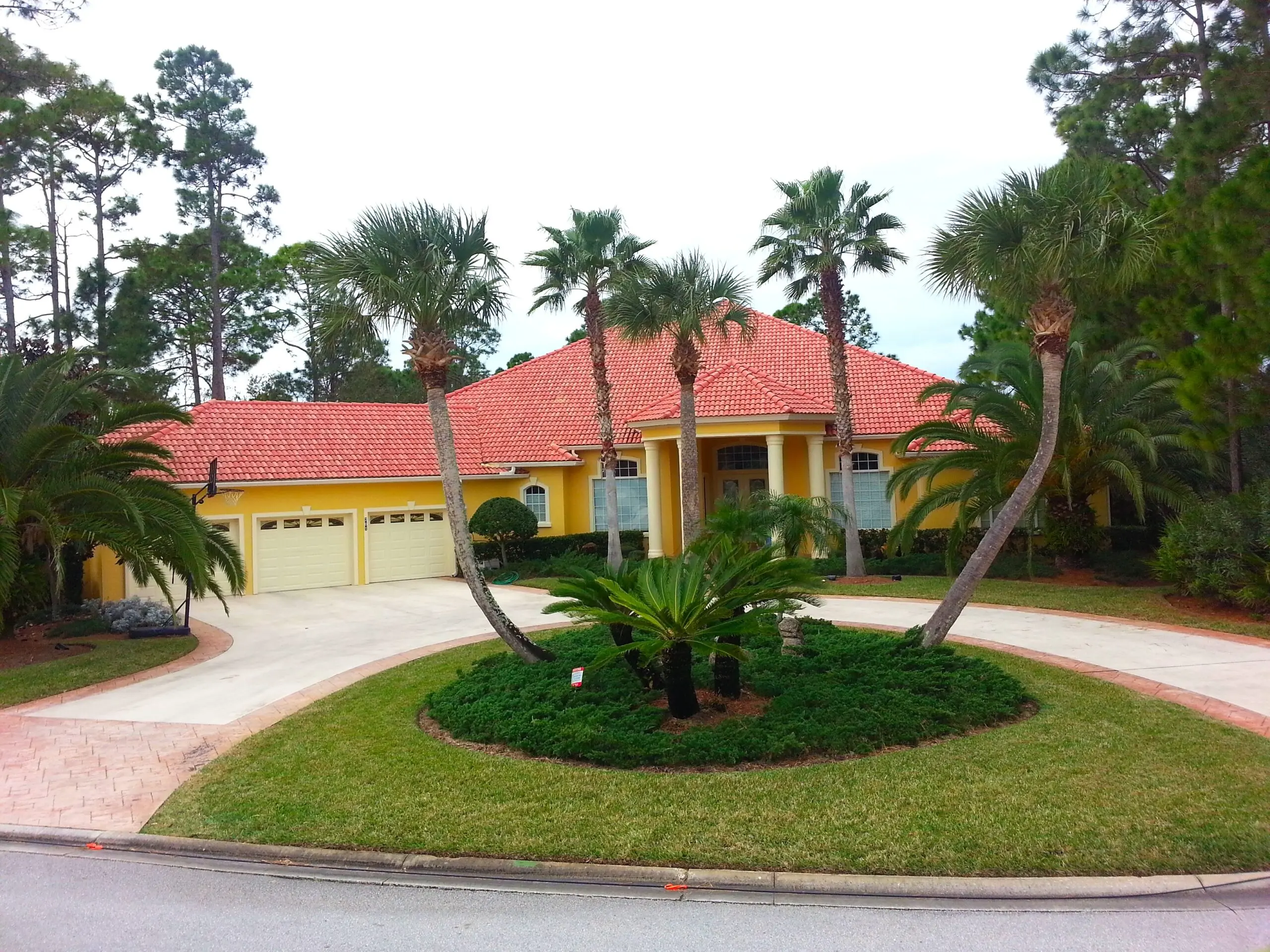 Stucco repair and exterior painting in World Golf Village FL by A New Leaf Painting