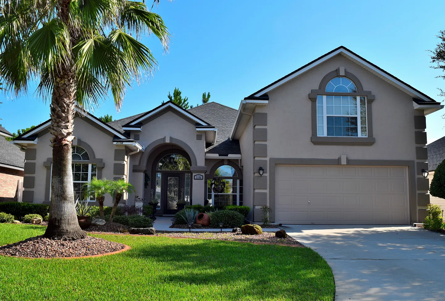 Exterior house painting as part of professional painting services in Jacksonville FL