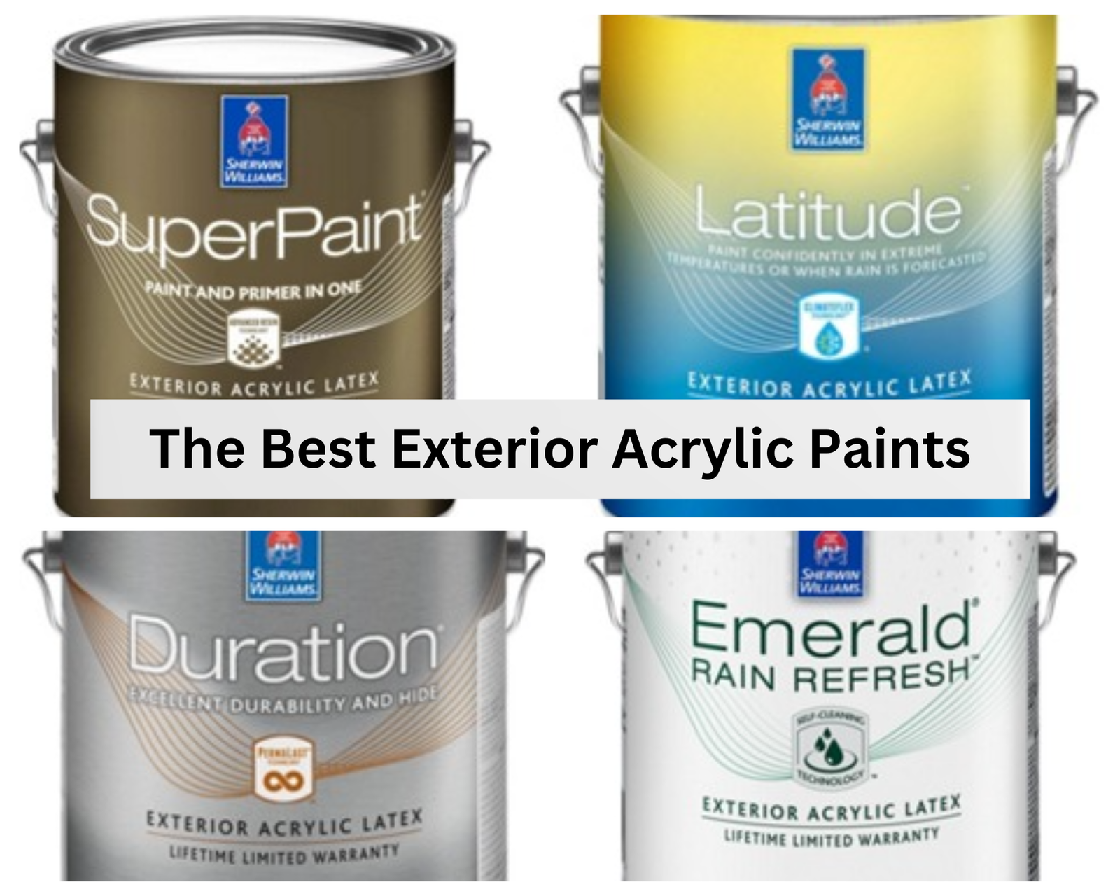 We Use The Best Exterior Paints
