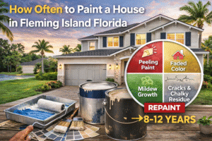How often to paint a house in Fleming Island, FL