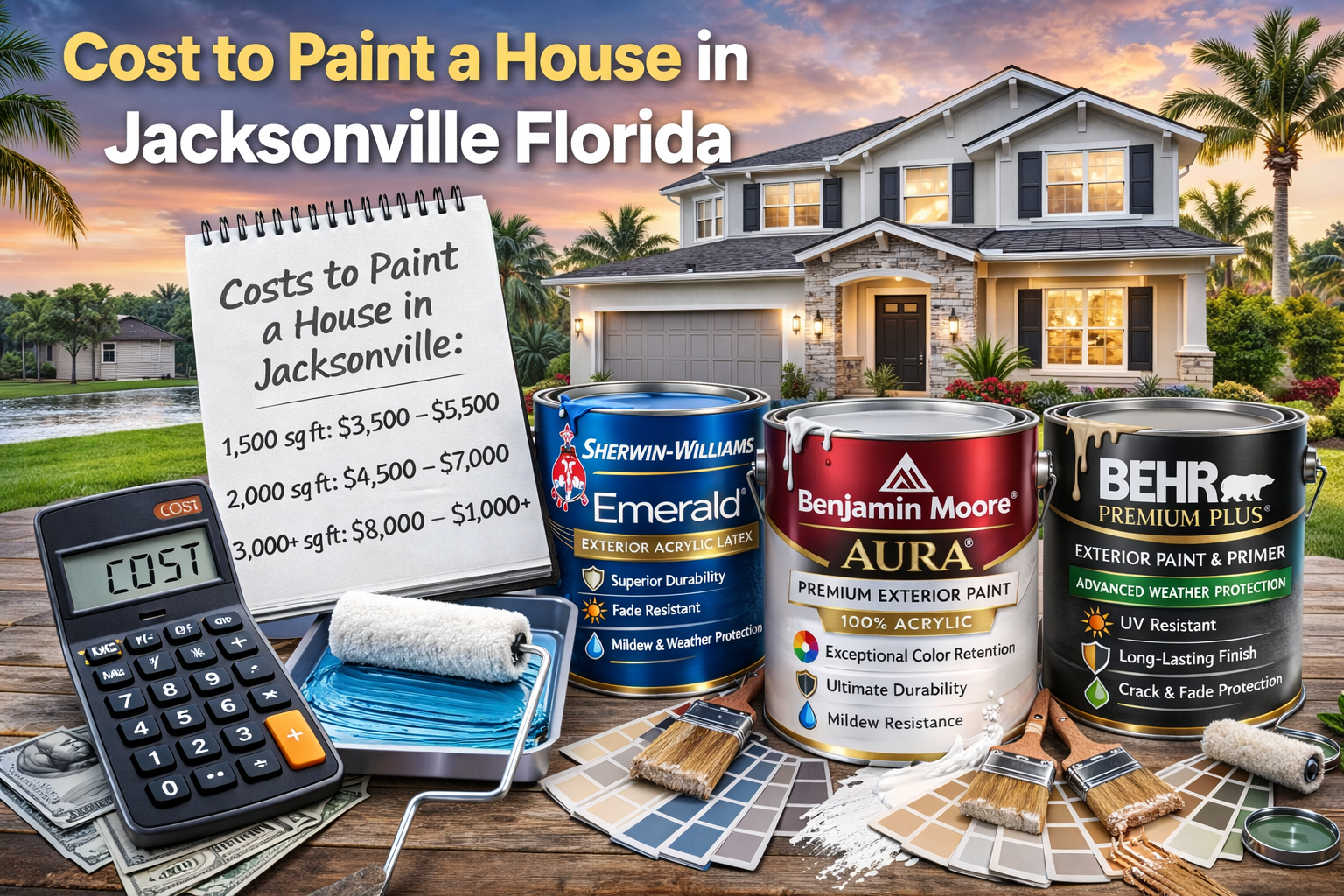 exterior painting cost jacksonville fl