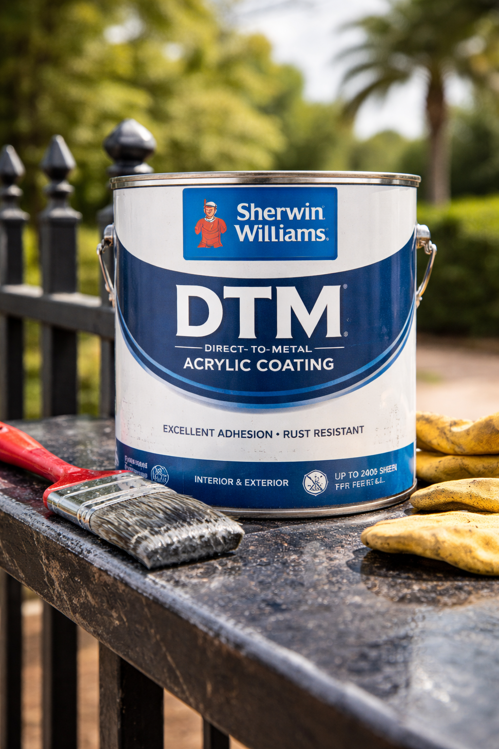 Sherwin Williams DTM metal paint