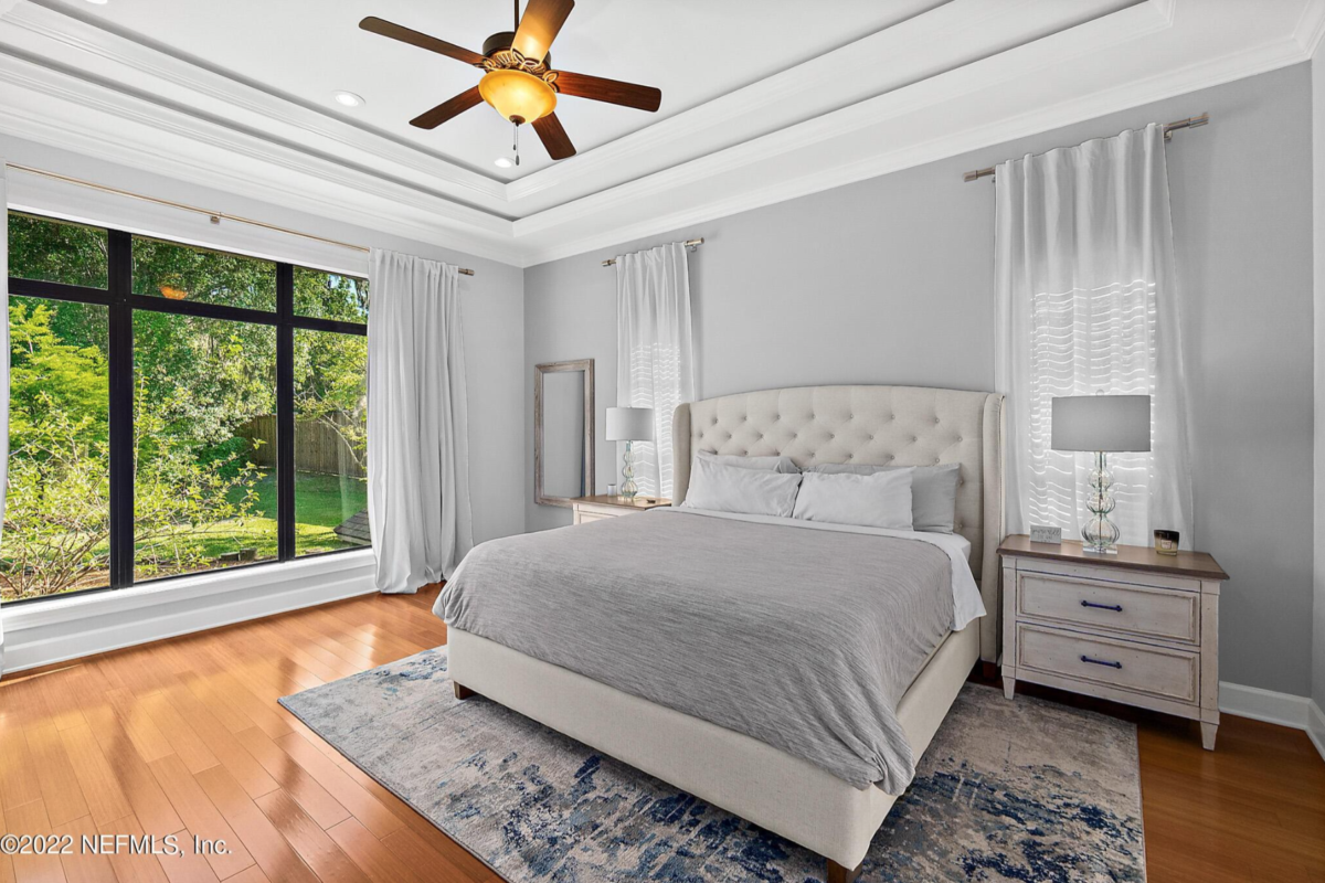 Interior painting of primary suite master bedroom in Beauclerc Jacksonville FL