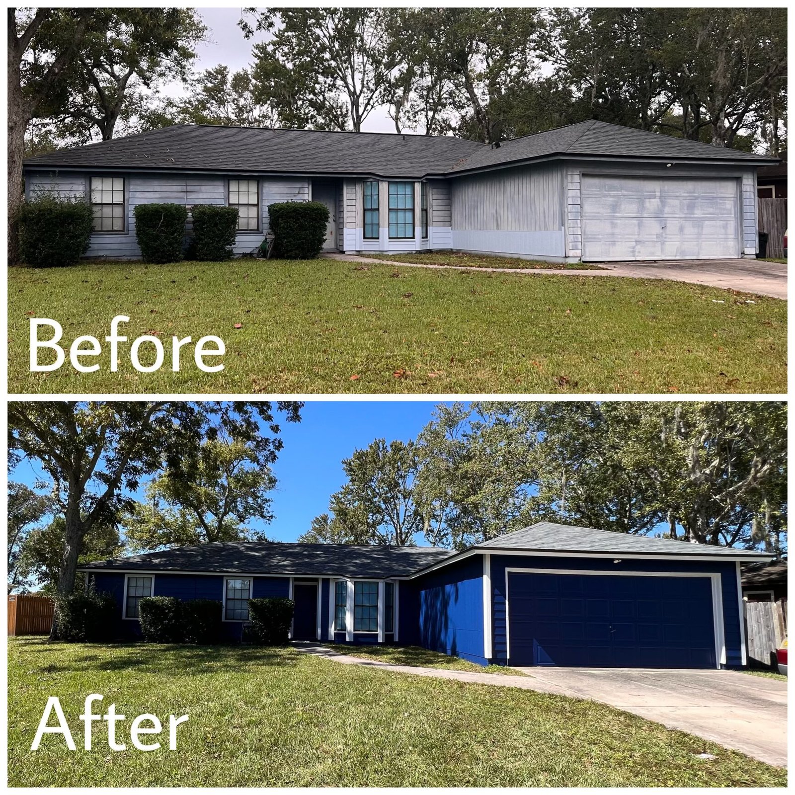 Damaged siding replacement before exterior painting in Mandarin Jacksonville FL