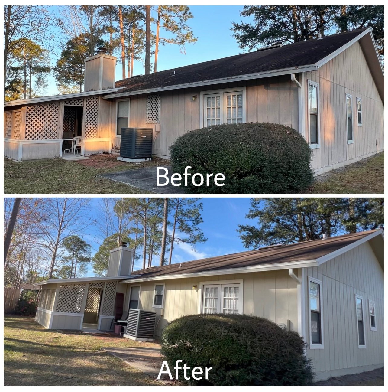 Wood siding repair and exterior repaint near Loretto Jacksonville FL