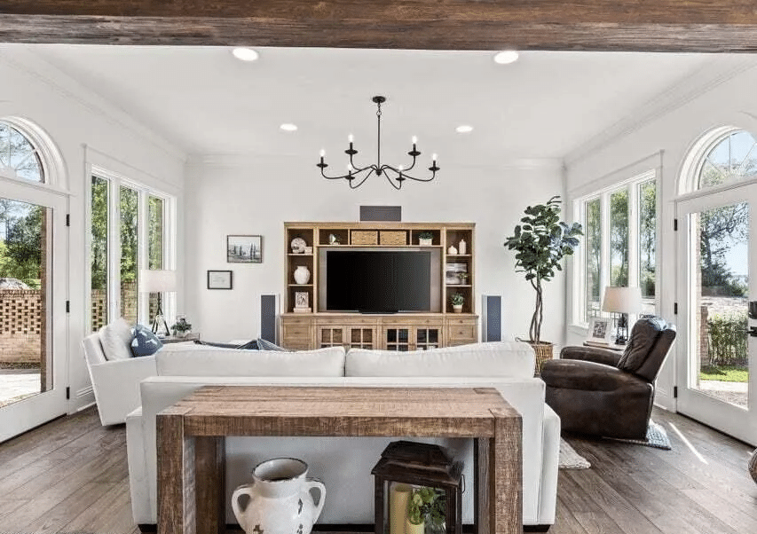 Finished living room after custom interior painting in Mandarin, Jacksonville FL 32223