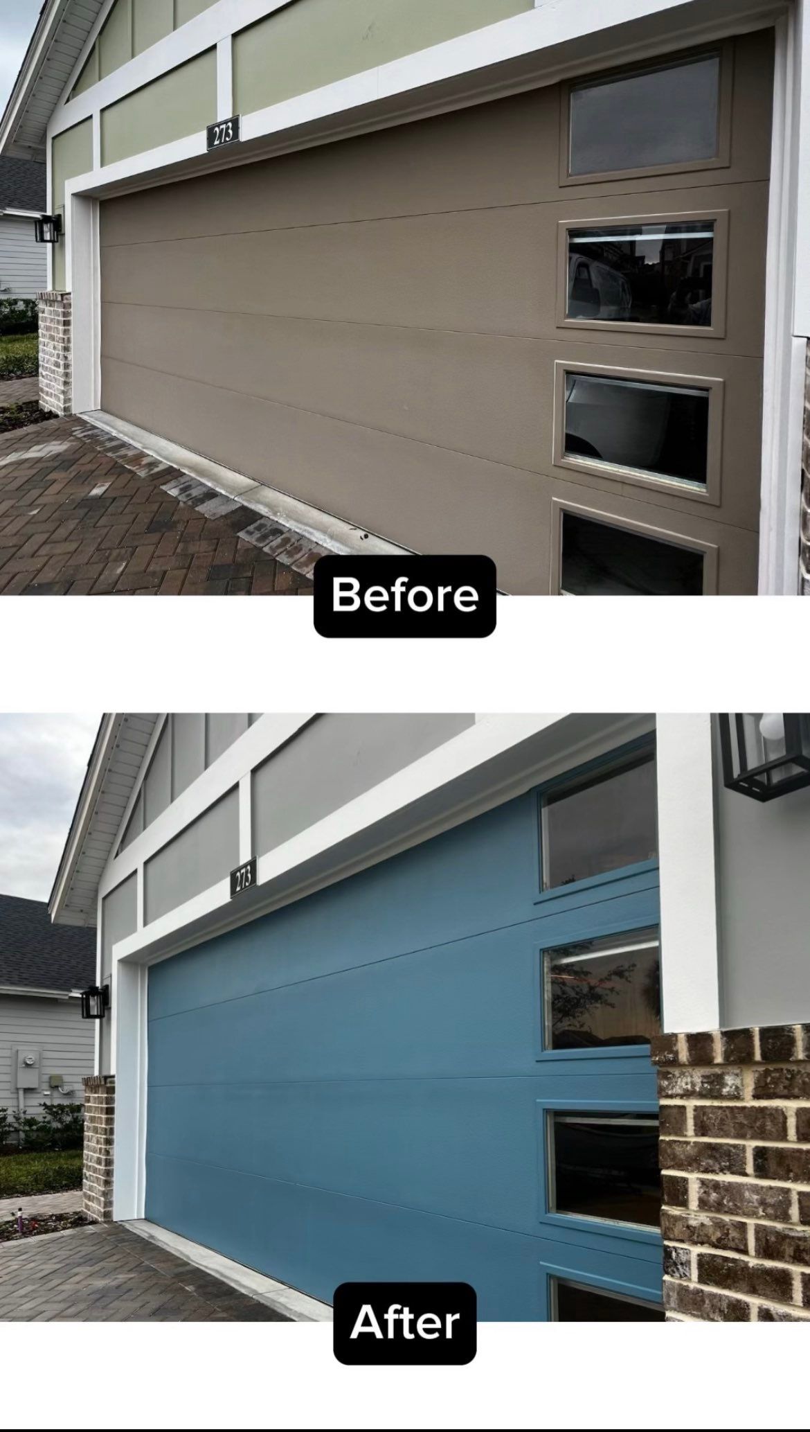 Professional painting before and after by licensed and insured Jacksonville painting contractors at A New Leaf Painting