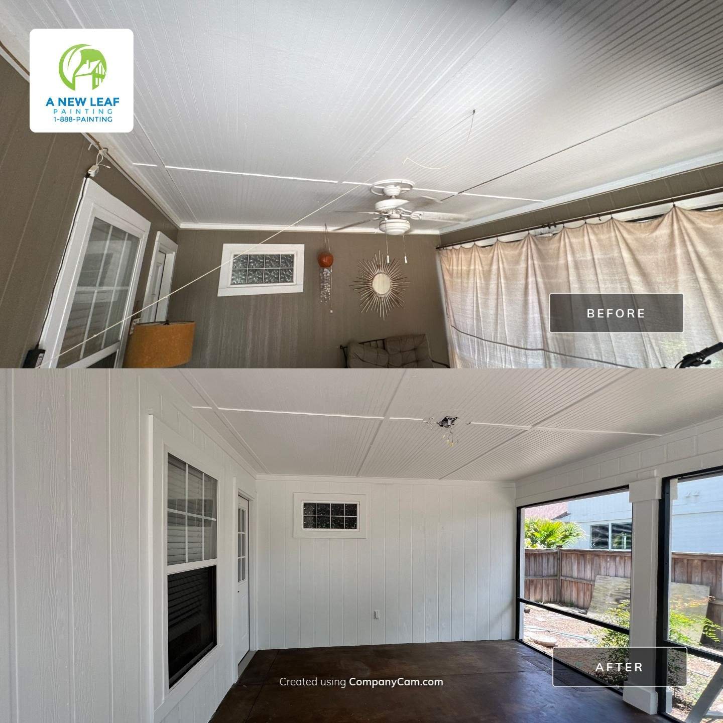 Pure White and Tricorn Black Exterior — Jacksonville Beach FL Before and after Jacksonville Beach home painted Pure White and Tricorn Black with James Hardie lap siding and exterior trim